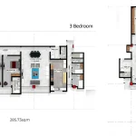 IKONA APARTMET IKOYI 3 BEDROOM FLOOR PLAN