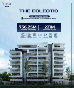THE ECLECTIC WATERFRONT LUXURY 4 BEDROOM MAISONETTE IKOYI