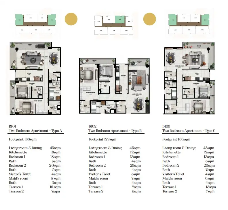 A and A TOWER EKO ATLANTIC CITY 2 BEDROOM FLOOR PLAN