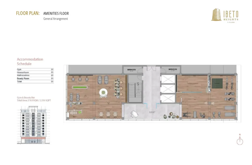 IBETO HEIGHTS FIRST (AMENITIES) FLOOR PLAN