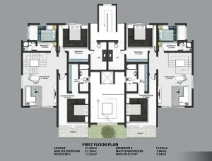 The Cubes Mabushi 5 bed first floor plaan