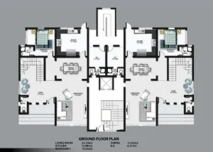The Cubes Mabushi 5 bed ground floor plan