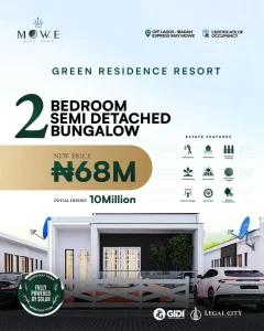Mowe Golf Town: Green Residence 2 Bedroom Bungalow