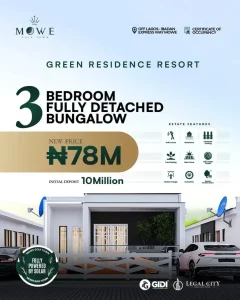 Mowe Golf Town: Green Residence 3 Bedroom Bungalow