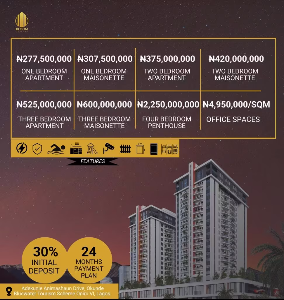 Bloom Towers Oniru 1 Bloom Towers Oniru Image