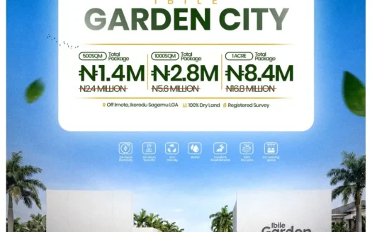 Ibile Garden City Imota Ikorodu | Affordable 300-1000 sqm Dry Land.
