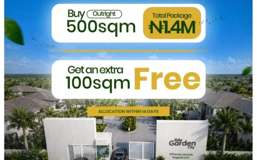 Ibile Garden City Imota Ikorodu | Affordable 300-1000 sqm Dry Land.