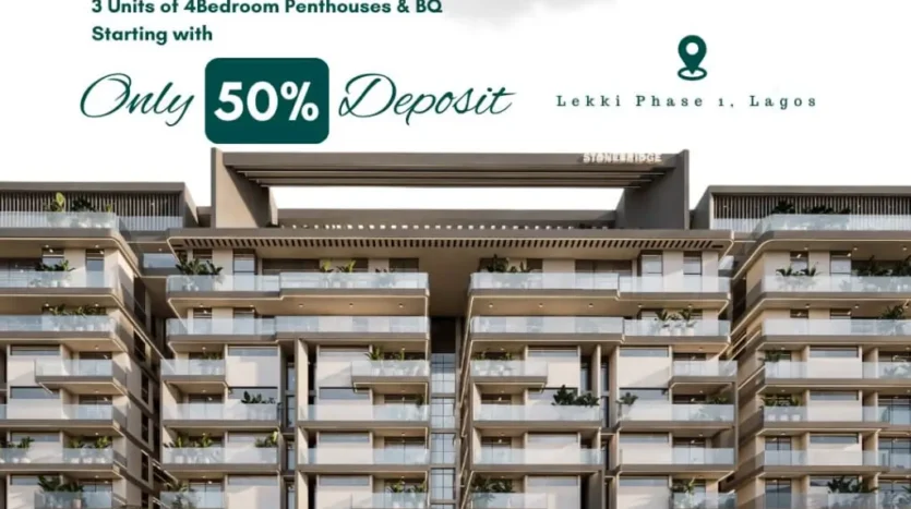 Stonebridge Apartments Lekki Phase 1 | 3-Bedroom Penthouses & BQ — Apartments in Lekki Phase 1, Lagos
