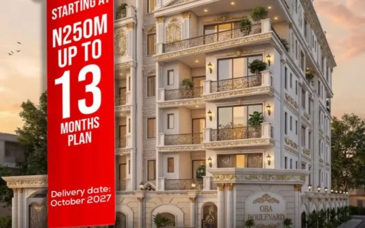 Oba Boulevard Lekki 1 — 2 Spacious Luxury Residence Types Built for Legacy.